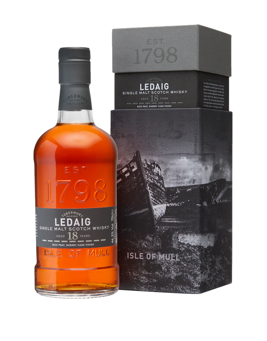 LEDAIG 18 YEAR OLD SCOTCH WHISKY 750 ML