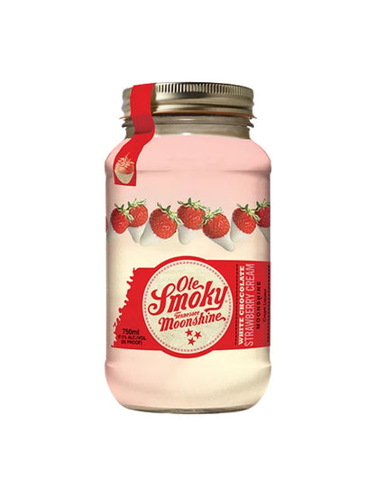 OLE SMOKYÂ® WHITE CHOCOLATE STRAWBERRY CREAM MOONSHINE 750 ML