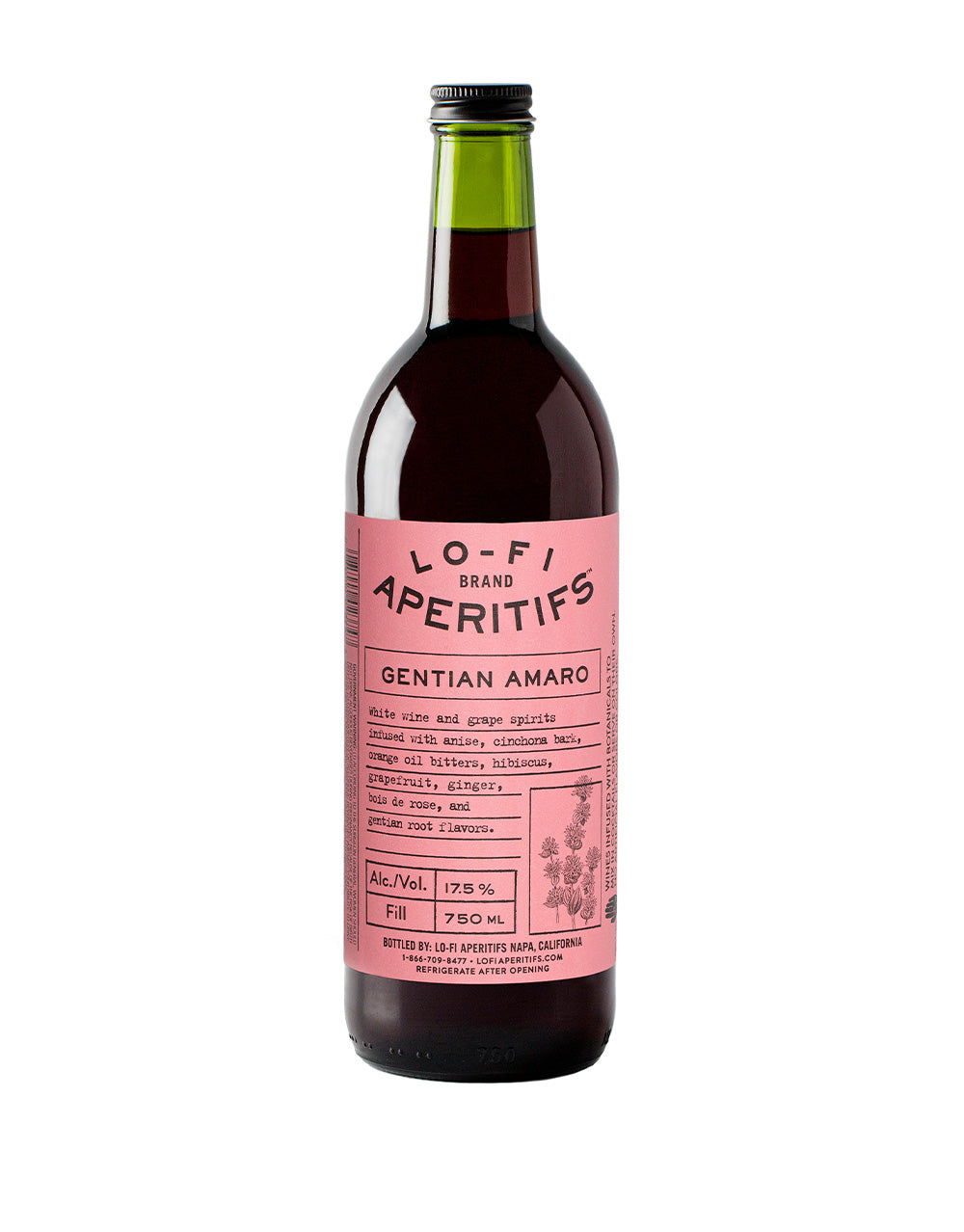 LO-FI APERITIFS GENTIAN AMARO 750 ML
