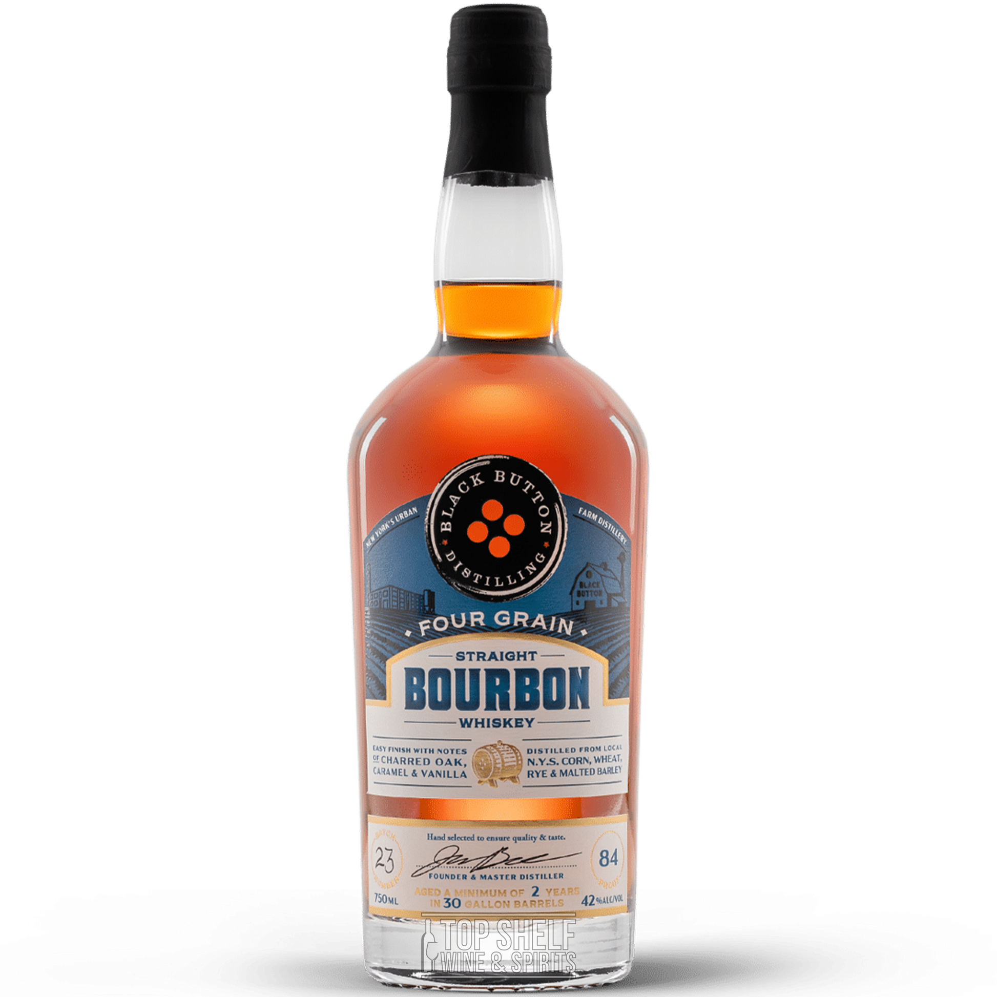 Black Button Four Grain Straight Bourbon
