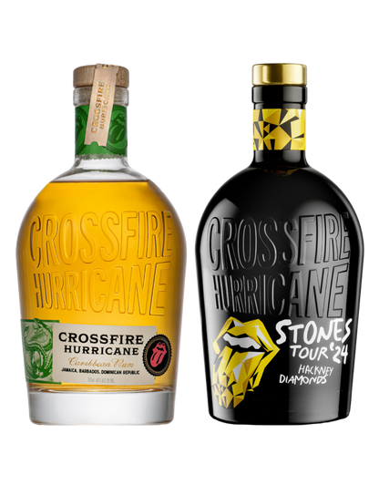 CROSSFIRE HURRICANE RUM LIMITED EDITION HACKNEY DIAMONDS GIFT SET 700 ML