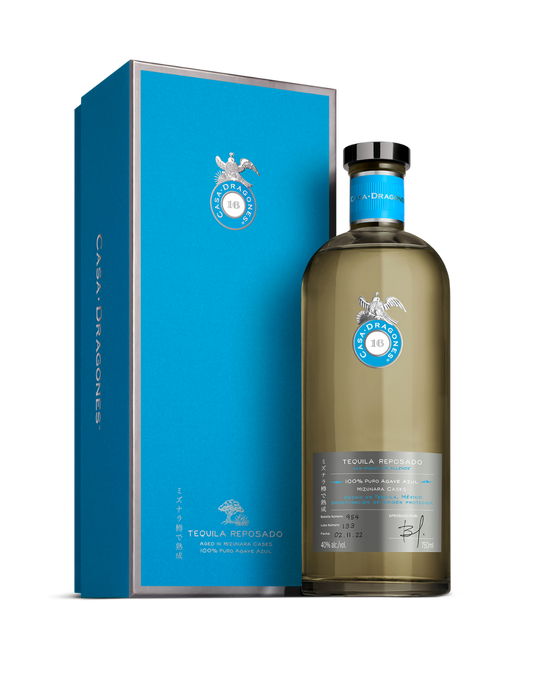 TEQUILA CASA DRAGONES REPOSADO MIZUNARA 750 ML