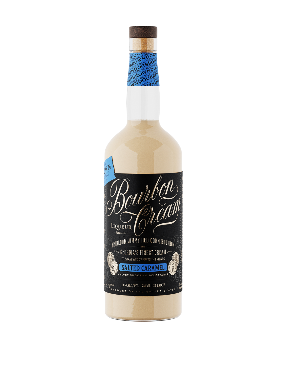 DOC BROWN FARM & DISTILLERS SALTED CARAMEL BOURBON CREAM 750 ML