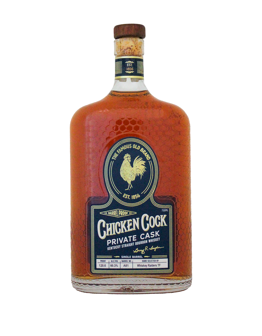 CHICKEN COCK + WHISKEY RAIDERS PRIVATE CASK BOURBON 750 ML