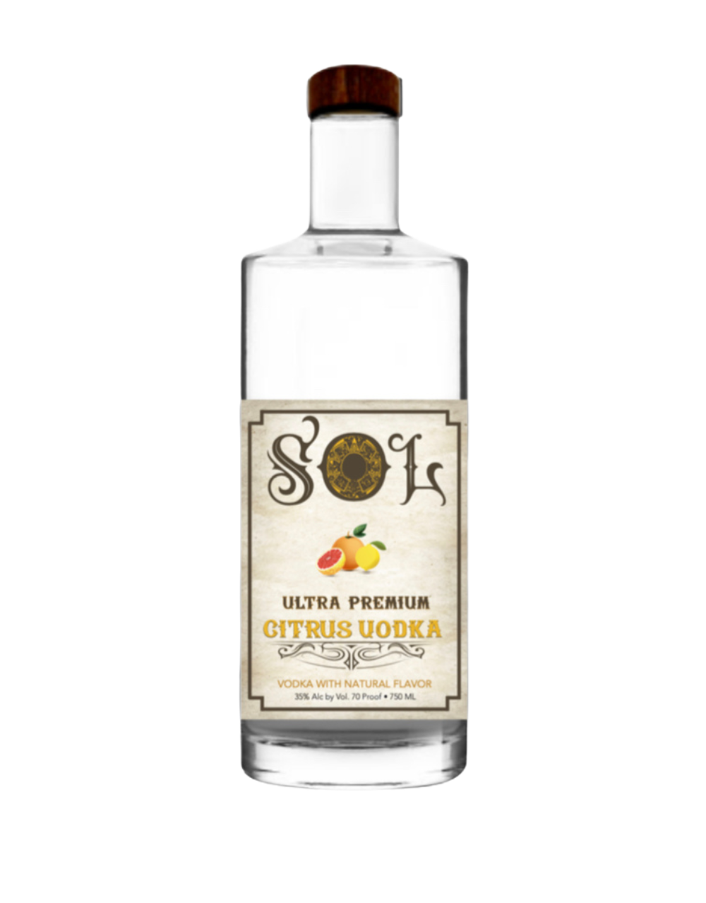SOL CITRUS VODKA 750 ML