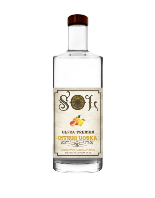 SOL CITRUS VODKA 750 ML