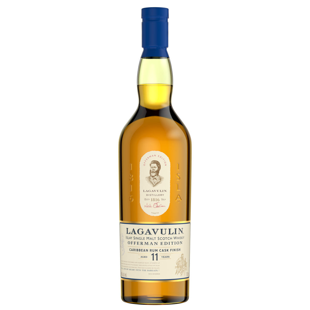 LAGAVULIN OFFERMAN EDITION CARIBBEAN RUM CASK FINISH 11-YEAR-OLD SINGLE MALT SCOTCH WHISKY 750 ML