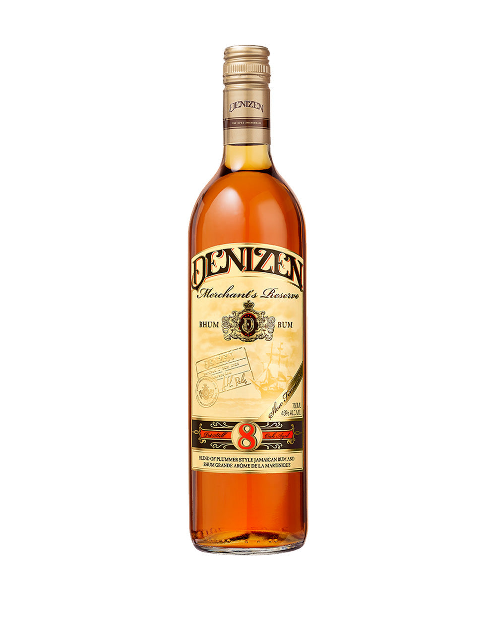 DENIZEN MERCHANT'S RESERVE 8 YEAR RUM 750 ML