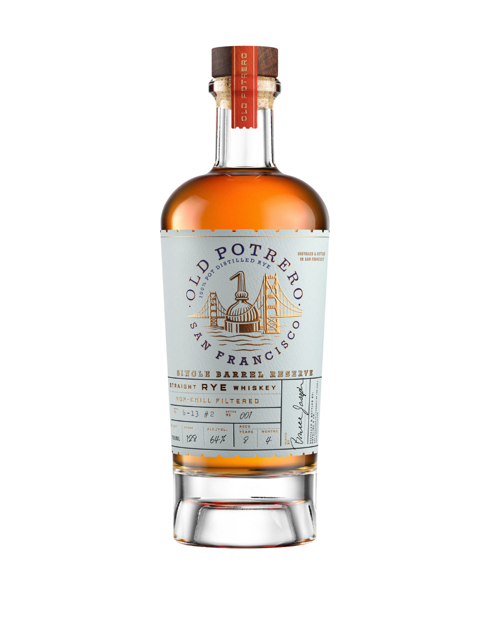 OLD POTRERO SINGLE BARREL STRAIGHT RYE WHISKEY S1B45 700 ML