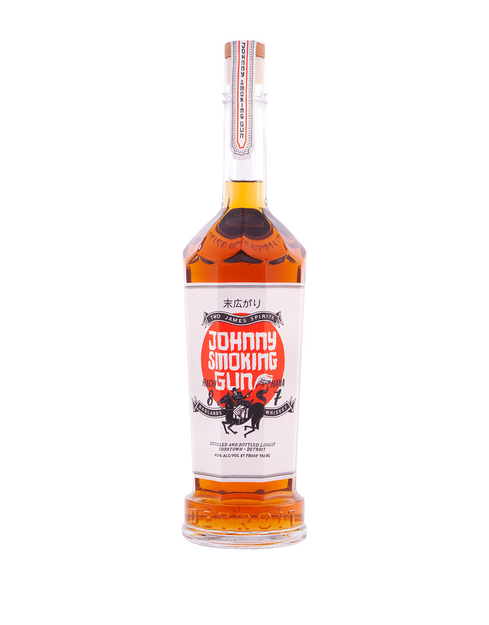 TWO JAMES JOHNNY SMOKING GUN WHISKEY 750 ML