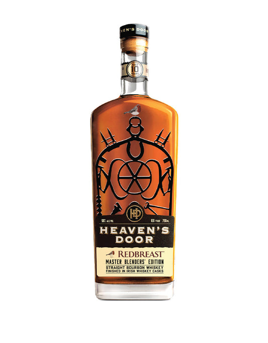HEAVEN'S DOOR & REDBREAST IRISH WHISKEY 10YR STRAIGHT BOURBON MASTER BLENDERS' EDITION 750 ML