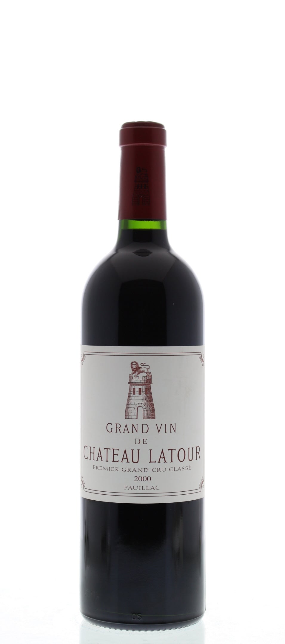 Chateau Latour  2000 Front Bottle Shot