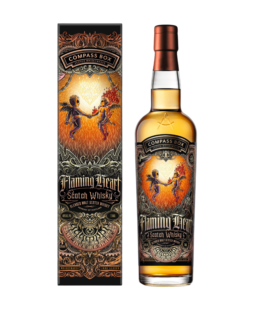 COMPASS BOX 'FLAMING HEART NO.7' BLENDED MALT SCOTCH WHISKY 750 ML