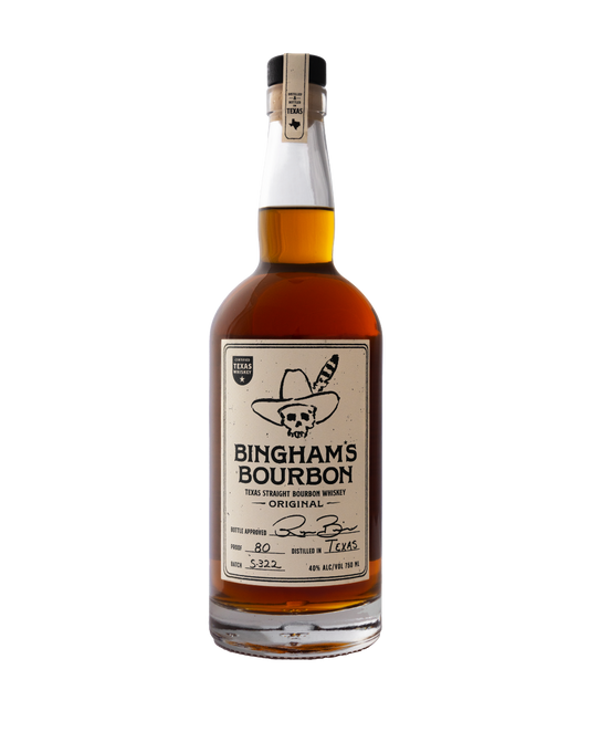 BINGHAM'S BOURBON ORIGINAL TEXAS STRAIGHT BOURBON WHISKEY 750 ML