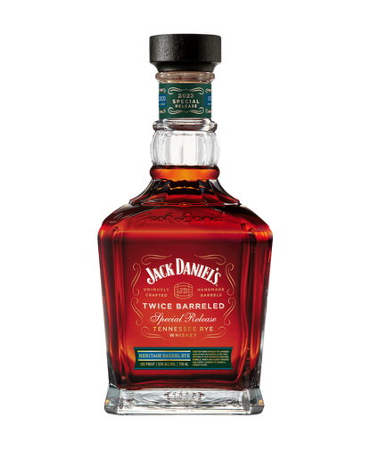 JACK DANIEL'S 2023 TWICE BARRELED HERITAGE BARREL RYE 700 ML