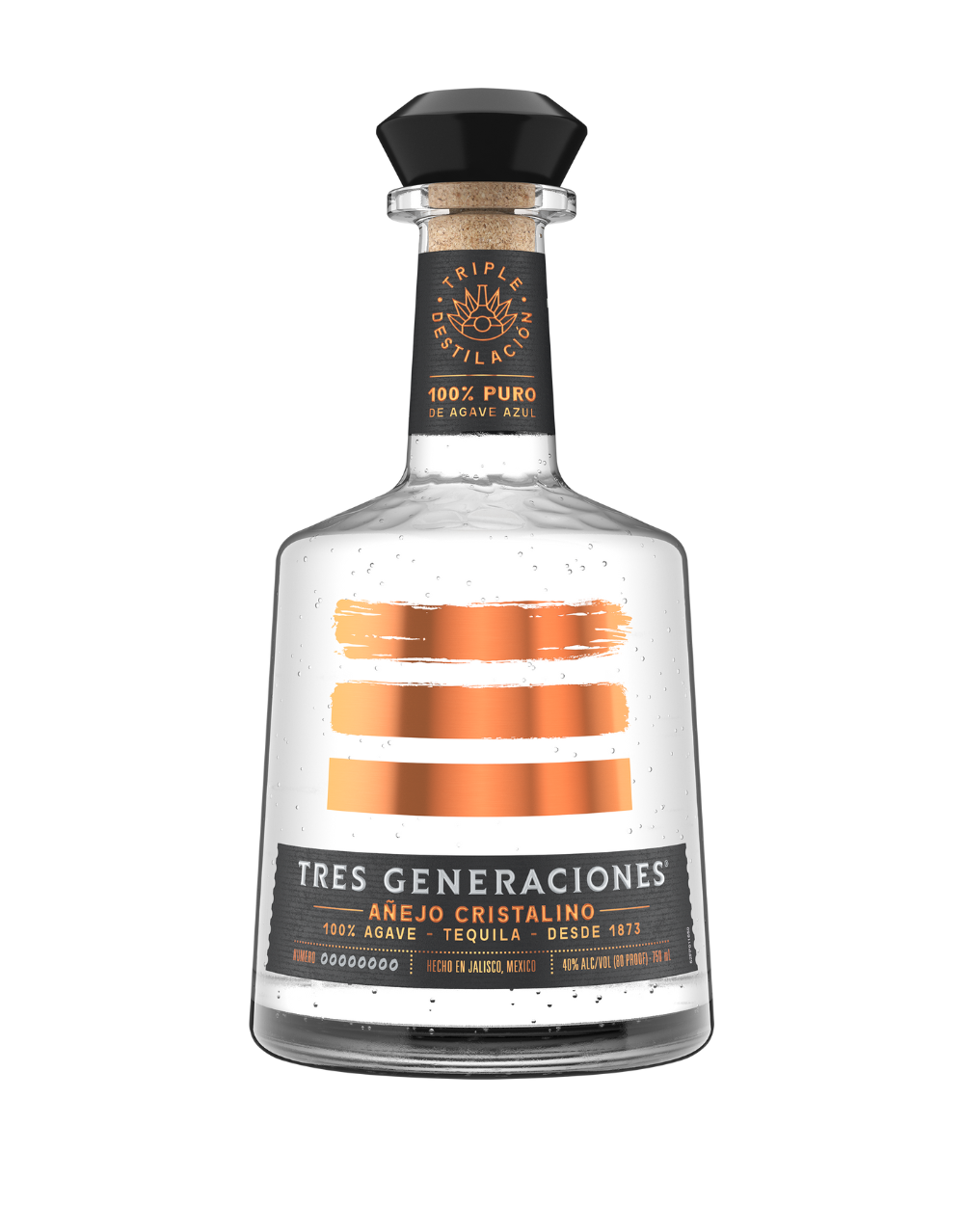 TRES GENERACIONES AÑEJO CRISTALINO TEQUILA 750 ML
