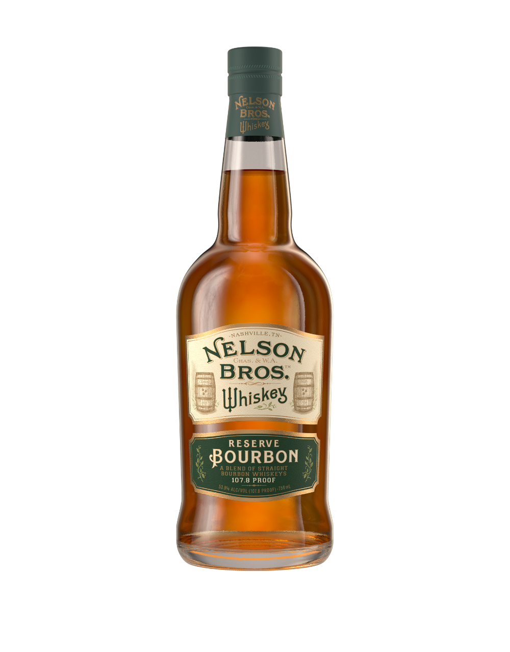 NELSON BROTHERS RESERVE BOURBON WHISKEY 750 ML