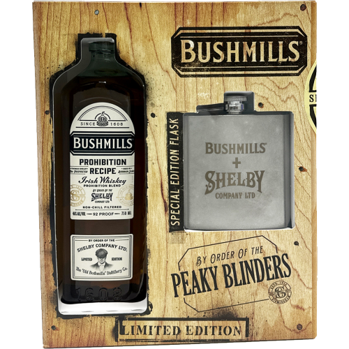 Bushmills Prohibition Recipe x Peaky Blinders Irish Whiskey with Flask