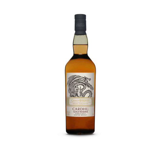 GAME OF THRONES HOUSE TARGARYEN CARDHU GOLD RESERVE SINGLE MALT WHISKEY 750 ML