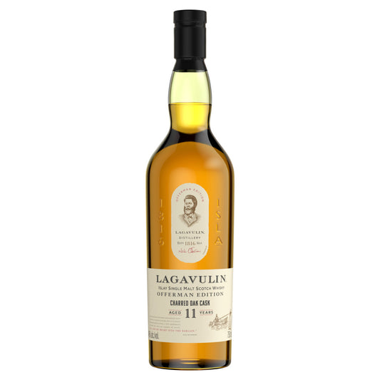 LAGAVULIN OFFERMAN EDITION CHARRED OAK CASK 11 YEAR OLD ISLAY SINGLE MALT SCOTCH WHISKY 750 ML