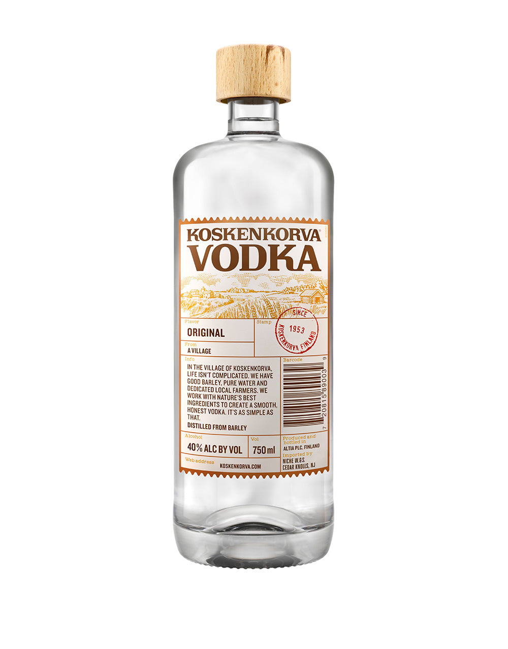 KOSKENKORVA VODKA 750 ML