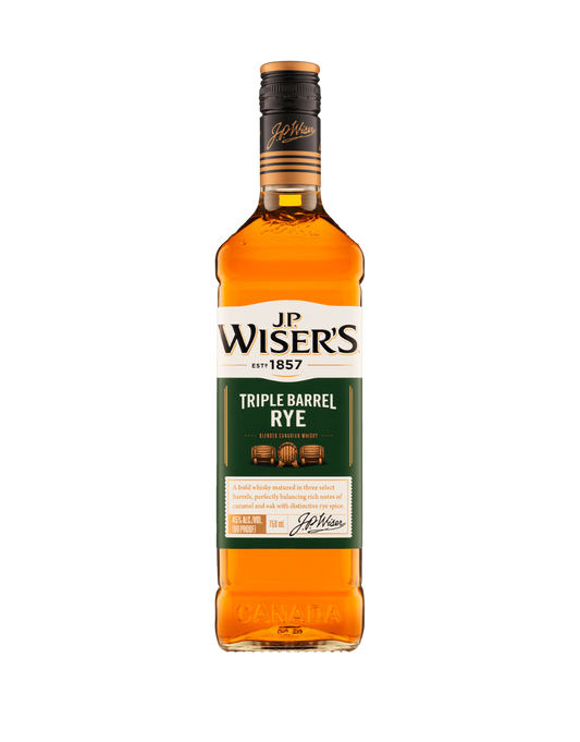 J.P. WISER'S TRIPLE BARREL RYE 750 ML