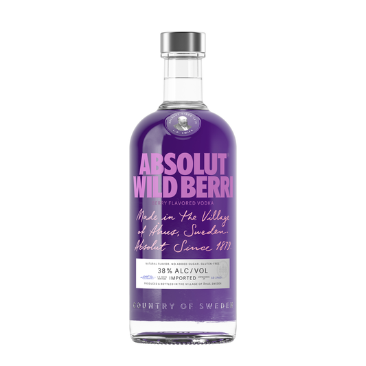 ABSOLUT WILD BERRI VODKA 750 ML