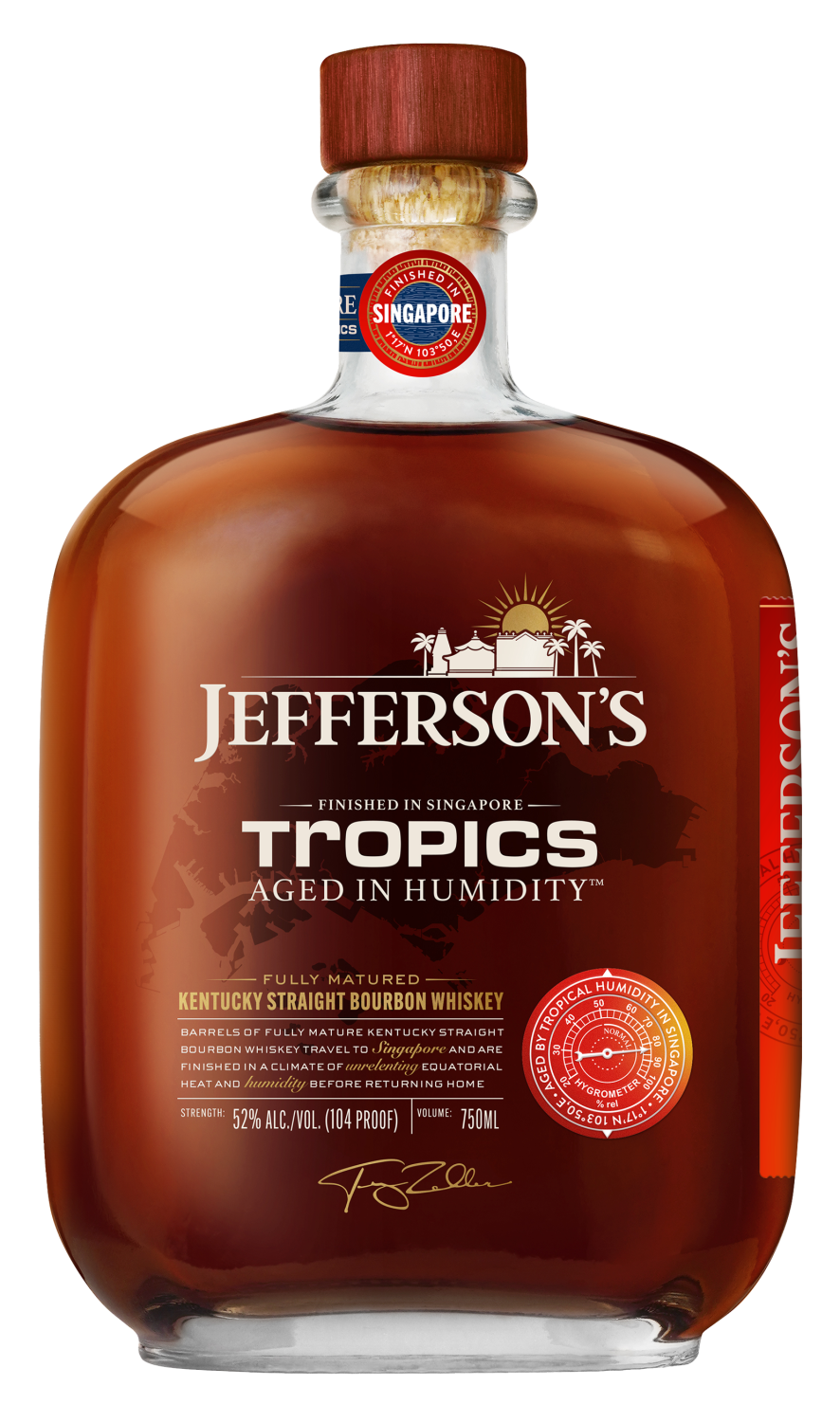 JEFFERSON'S TROPICS AGED IN HUMIDITY™ KENTUCKY STRAIGHT BOURBON WHISKEY 750 ML