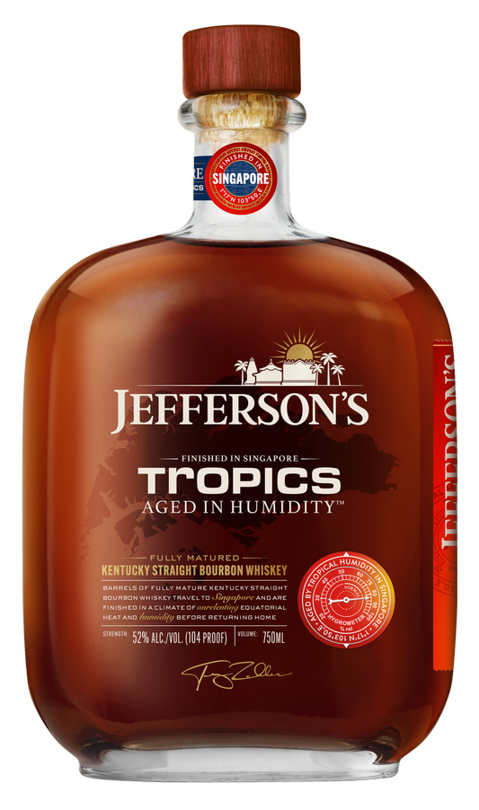 JEFFERSON'S TROPICS AGED IN HUMIDITY™ KENTUCKY STRAIGHT BOURBON WHISKEY 750 ML