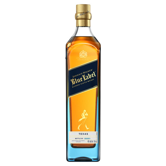 JOHNNIE WALKER BLUE LABEL BLENDED SCOTCH WHISKY, TEXAS EDITION 750 ML