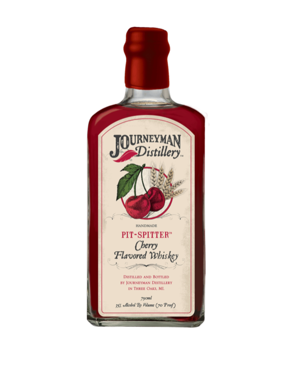 JOURNEYMAN DISTILLERY PIT-SPITTER CHERRY WHISKEY 750 ML