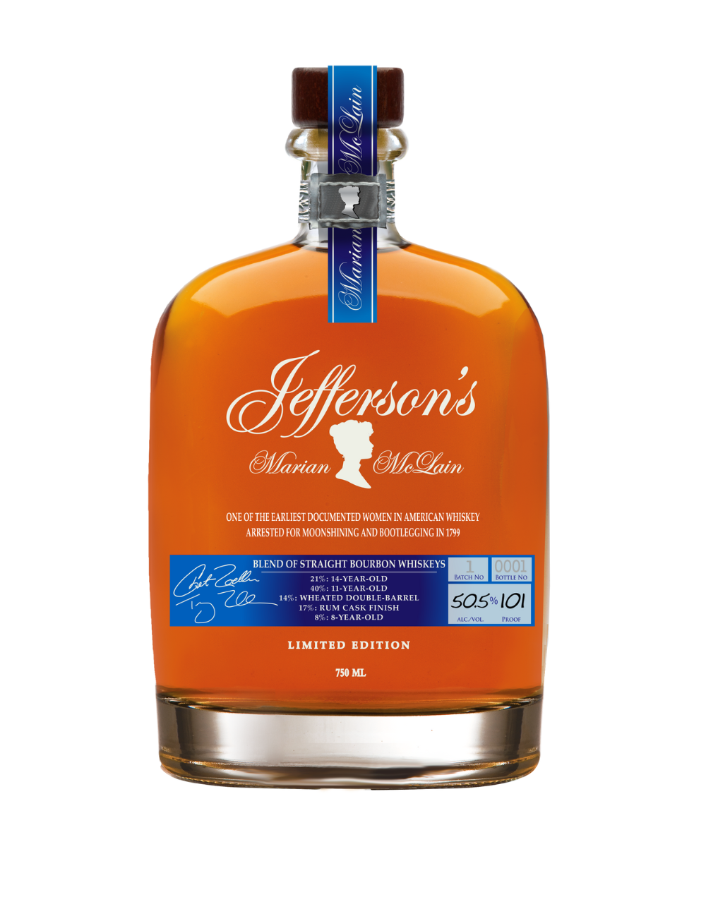 JEFFERSON'S MARIAN MCLAIN BOURBON 750 ML