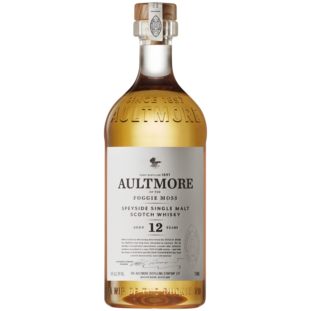 AULTMORE 12 YEAR OLD SINGLE MALT SCOTCH WHISKY 750 ML