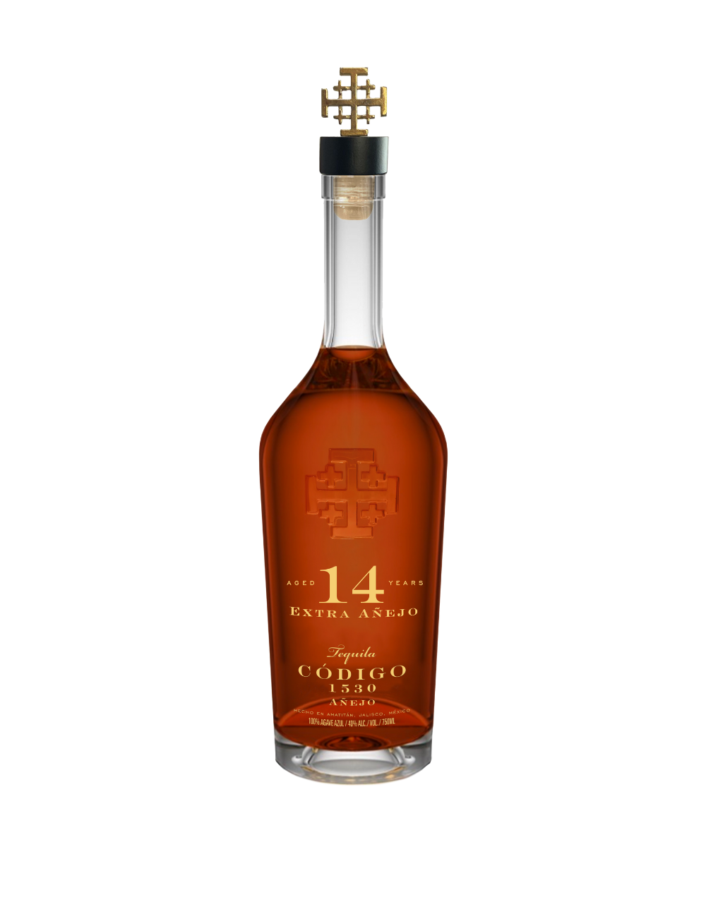 CÓDIGO 1530 14 YEAR EXTRA ANEJO, DOUBLE-BARREL AGED TEQUILA 750 ML