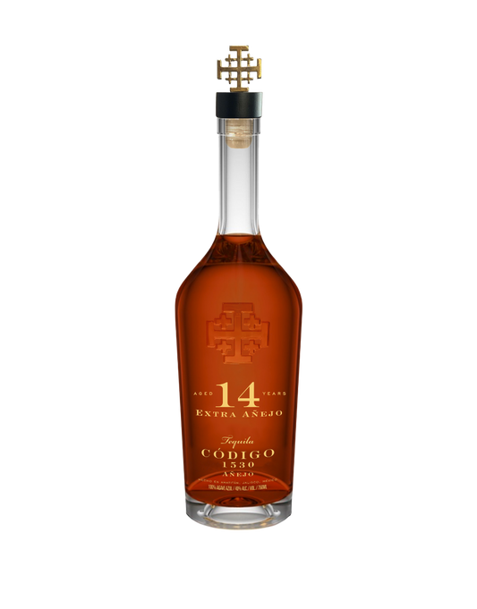 CÓDIGO 1530 14 YEAR EXTRA ANEJO, DOUBLE-BARREL AGED TEQUILA 750 ML