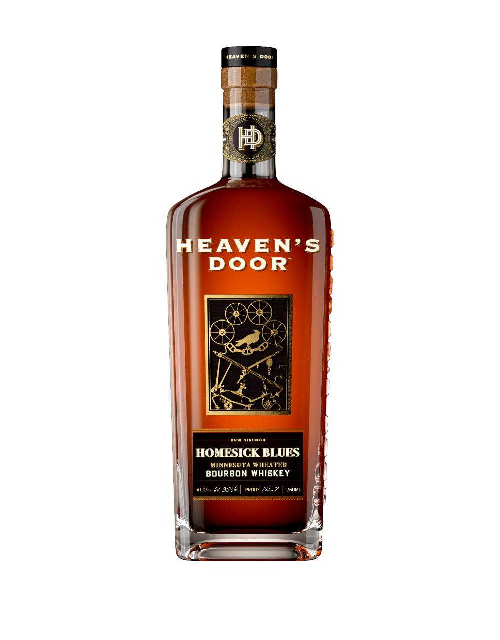HEAVEN'S DOOR HOMESICK BLUES MINNESOTA WHEATED BOURBON WHISKEY 750 ML