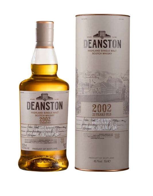 DEANSTON 2002 ORGANIC 20 YEAR OLD SCOTCH WHISKY 700 ML
