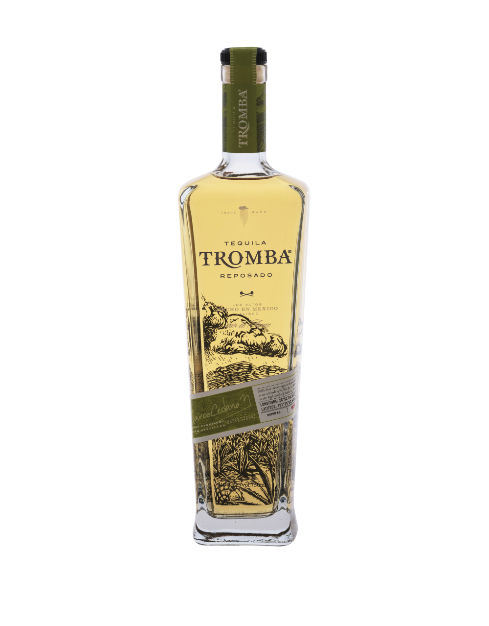 TEQUILA TROMBA REPOSADO 750 ML