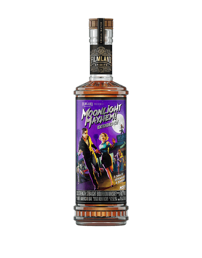 FILMLAND SPIRITS “MOONLIGHT MAYHEM! EXTENDED CUT” – CASK STRENGTH BOURBON 750 ML