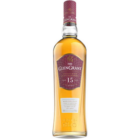 THE GLEN GRANT 15 YEAR OLD SINGLE MALT SCOTCH 750 ML