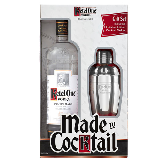 KETEL ONE VODKA WITH COCKTAIL SHAKER 750 ML