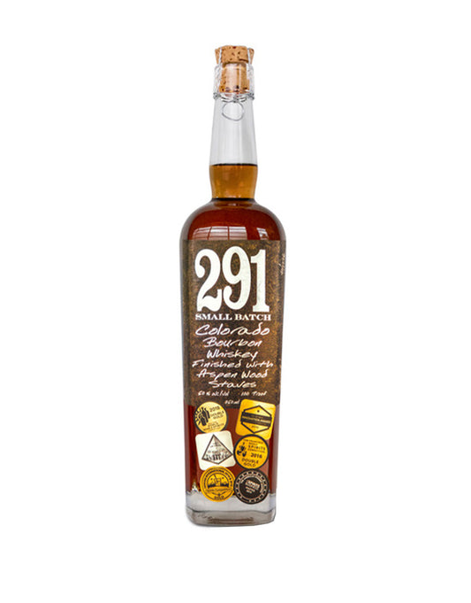 291 COLORADO BOURBON WHISKEY, FINISHED WITH ASPEN WOOD STAVES, SMALL BATCH 750 ML