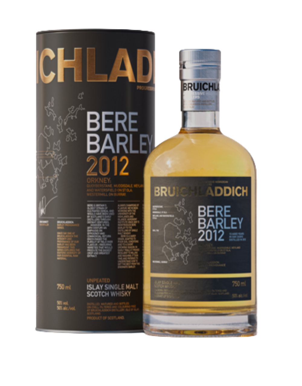 BRUICHLADDICHÂ® BERE 2012 SINGLE MALT WHISKEY 750 ML