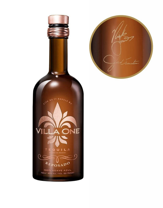 VILLA ONE REPOSADO TEQUILA WITH ENGRAVED SIGNATURES 750 ML