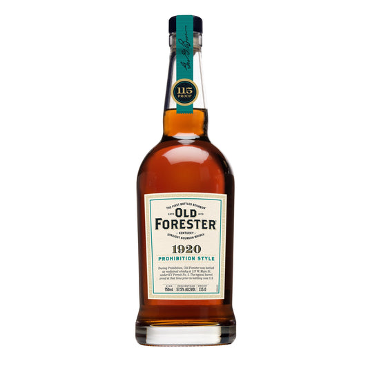 OLD FORESTER 1920 PROHIBITION STYLE BOURBON WHISKY 750 ML