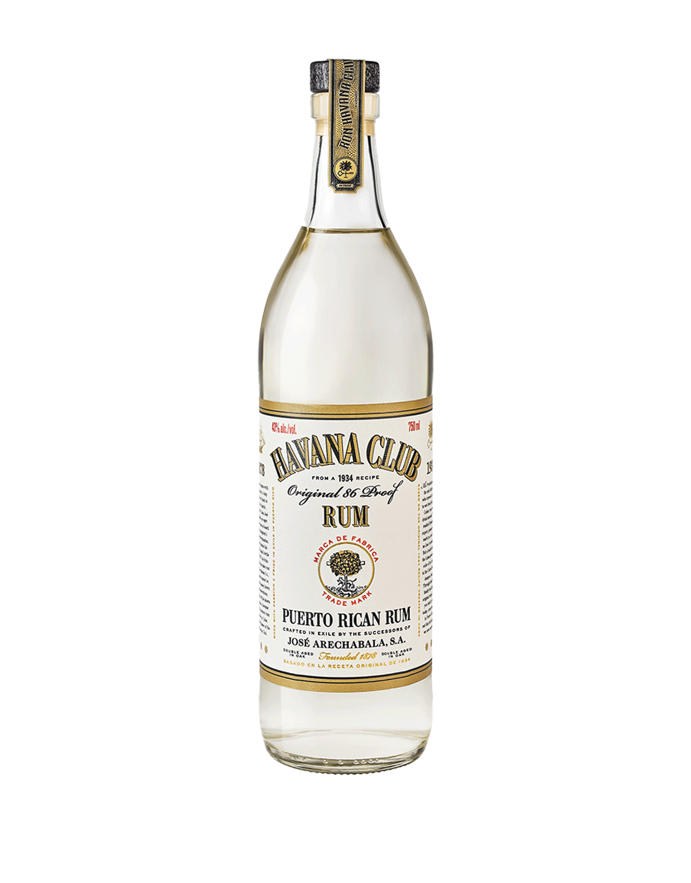 HAVANA CLUB ORIGINAL 86 PROOF 750 ML