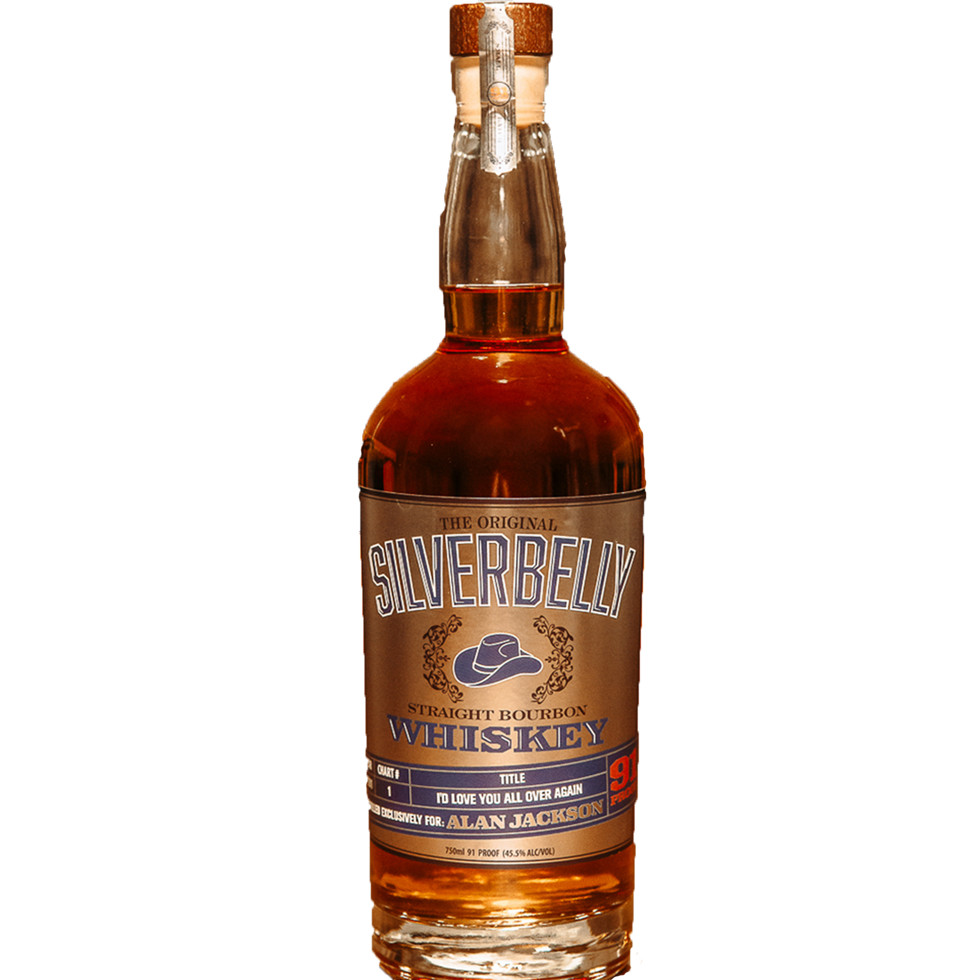 The Original Silverbelly By Alan Jackson Kentucky Straight Bourbon Whiskey