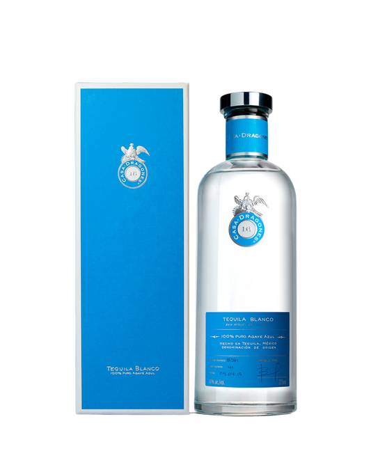 TEQUILA CASA DRAGONES BLANCO 750 ML