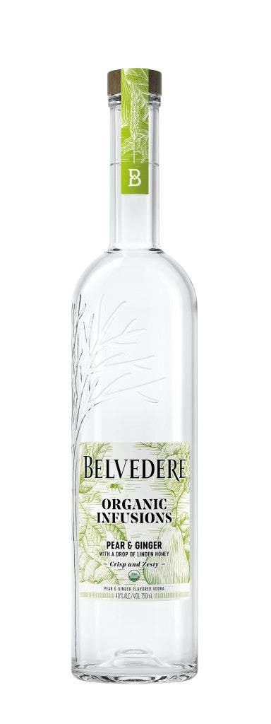 BELVEDERE ORGANIC INFUSIONS PEAR & GINGER 750 ML