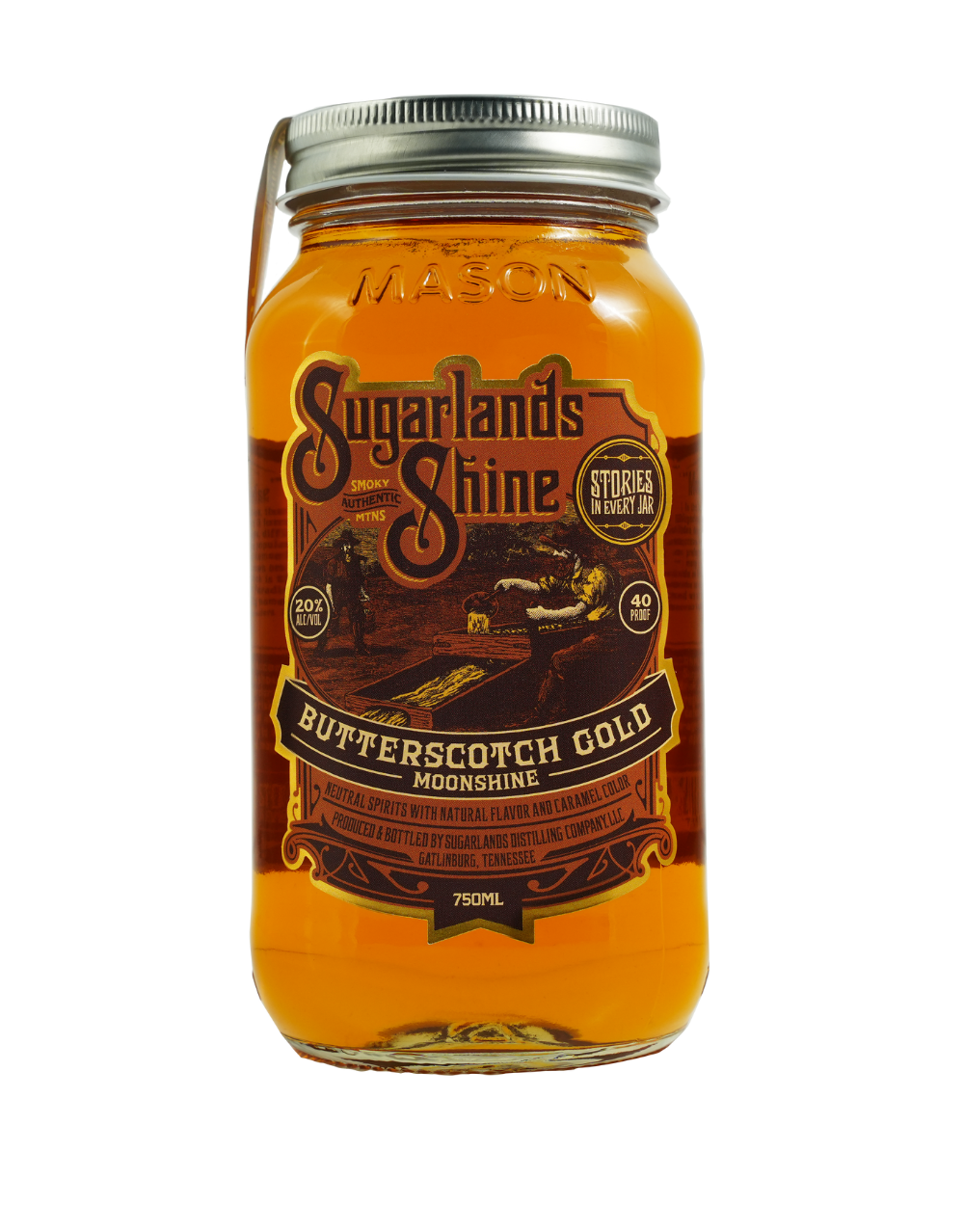 SUGARLANDS BUTTERSCOTCH GOLD MOONSHINE 750 ML